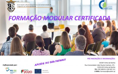 Formações Modulares Certificadas informe-se aqui!